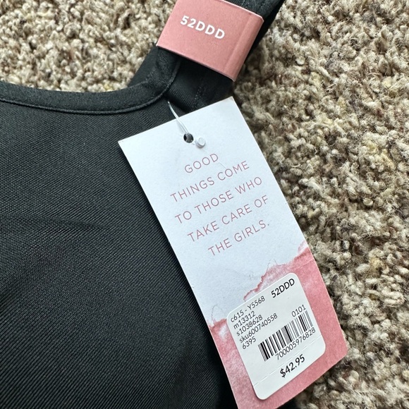 Cacique NEW Smooth Lightly Lined Balconette Bra Black Size 52DDD 52F Sexy - Picture 6 of 7